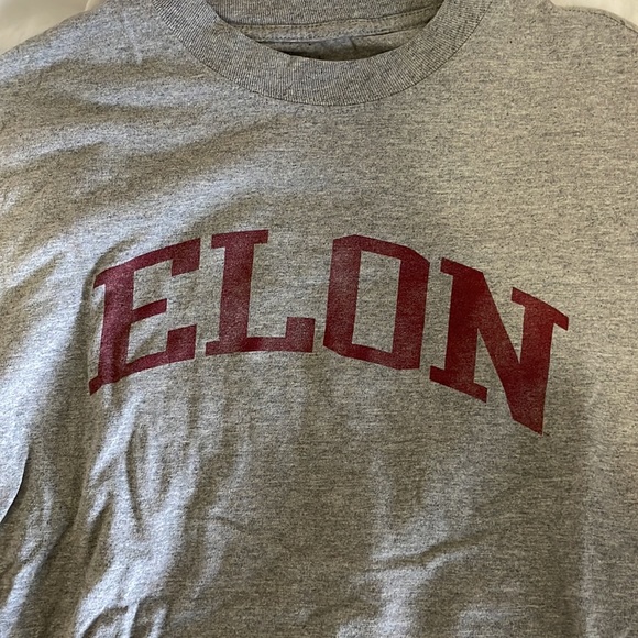 Gray Elon University Faded T-shirt - Picture 2 of 2